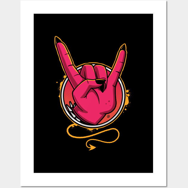 Devil Horns Wall Art by zoljo